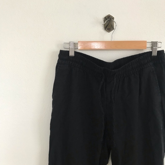 Small Black Linen Old Navy Drawstring Pants Womens - Picture 5 of 5